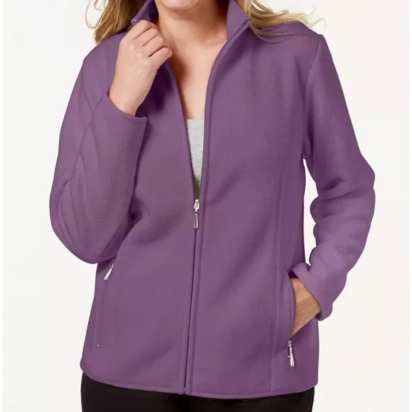 Karen Scott | Jackets & Coats | Karen Scott Plus Sport Zip Front